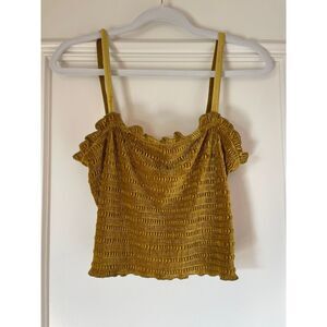 Wild Fable mustard yellow women's‎ crop top